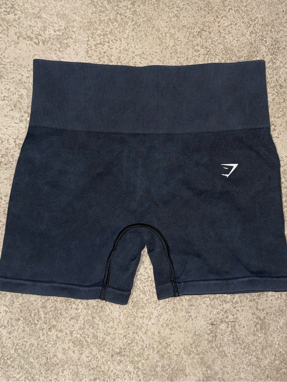 Gymshark Navy High-Waist Bike Shorts